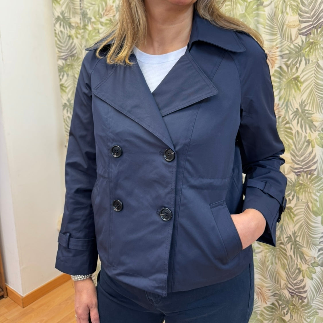 Gabardina Navy Chic