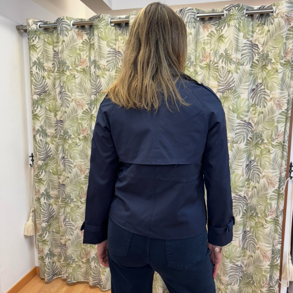 Gabardina Navy Chic